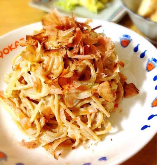 醤油と豆乳ヨーグルトのスパゲティ