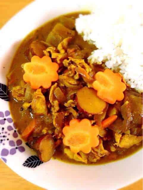 豚肉とさつまいもの和風カレー