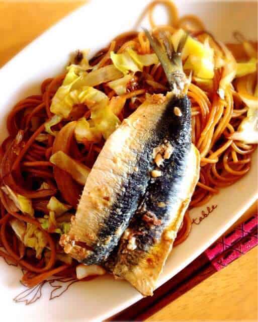 オイルサーディンの全粒パスタ
