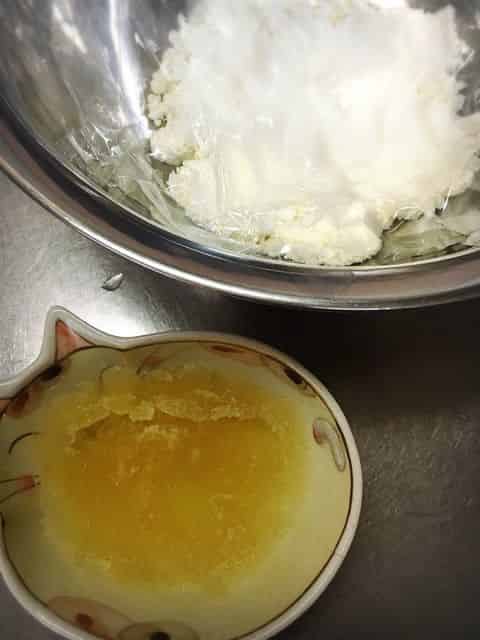 クリームチーズを柔らかくする、ゼラチンはふやかす