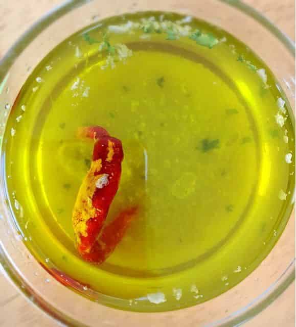 アヒージョの残りオイル