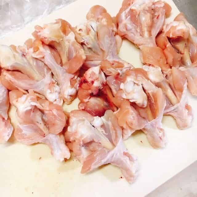全ての手羽元を開く