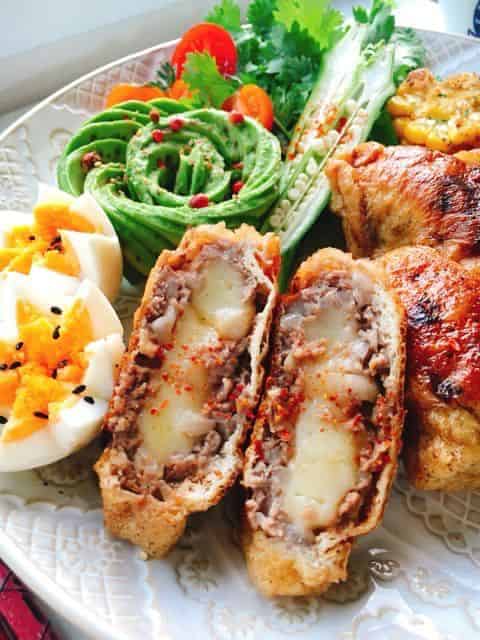 チーズイン油揚げメンチ