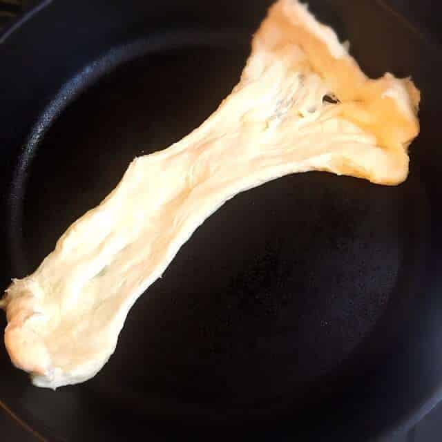 伸ばして焼く