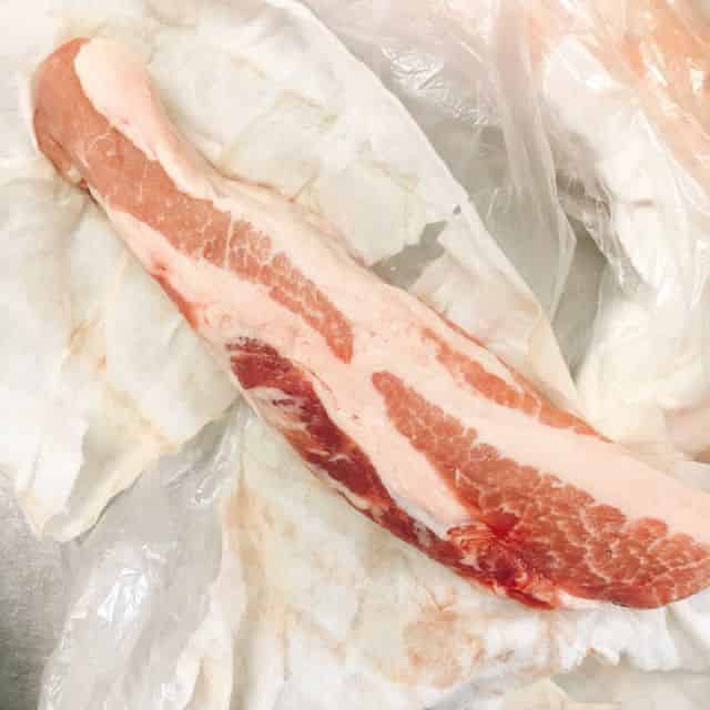 豚バラ塊肉を塩豚にする
