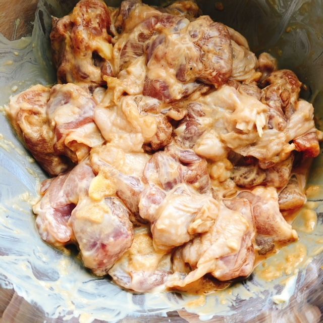 調味料を混ぜたところ