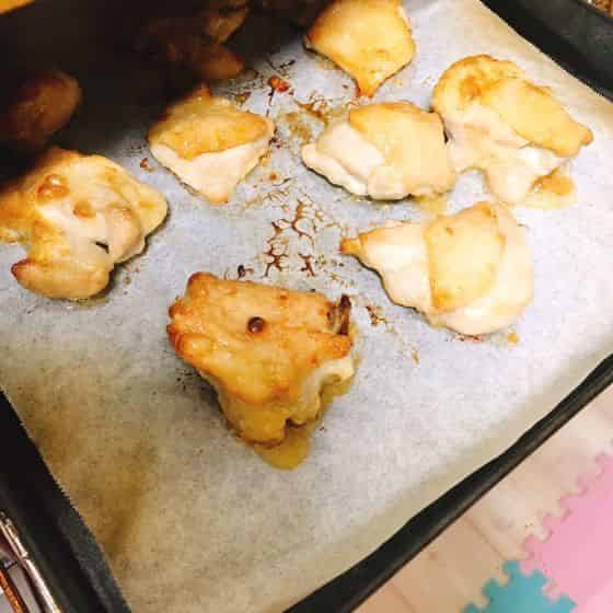 トースターで15分焼く