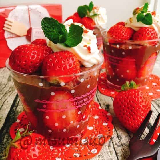 カップで作るバナナココアレアチーズ