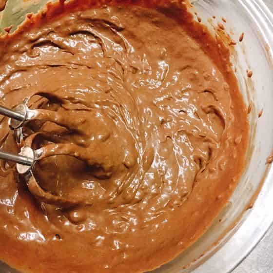 ココアを混ぜる