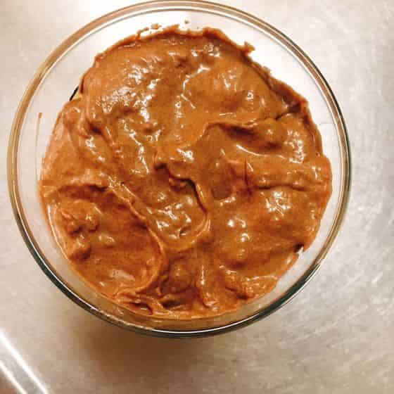 1つはガラスコップで作成