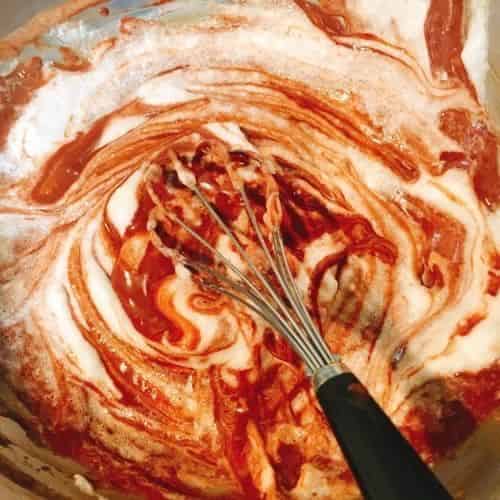 マーブル状に混ぜる