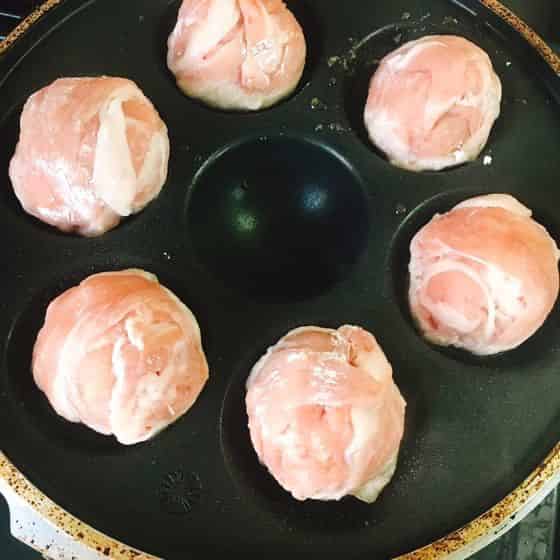 焼きます