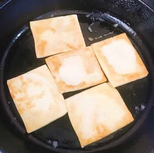 両面に焼き色をつける