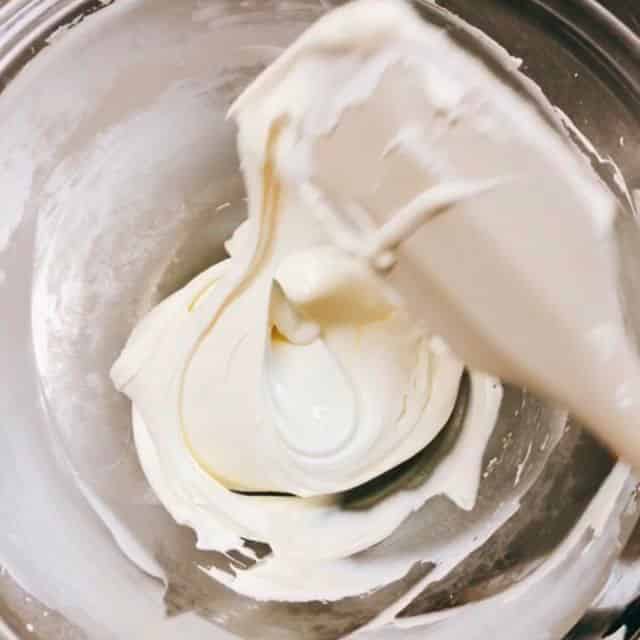 ソフトクリーム程度の硬さにする