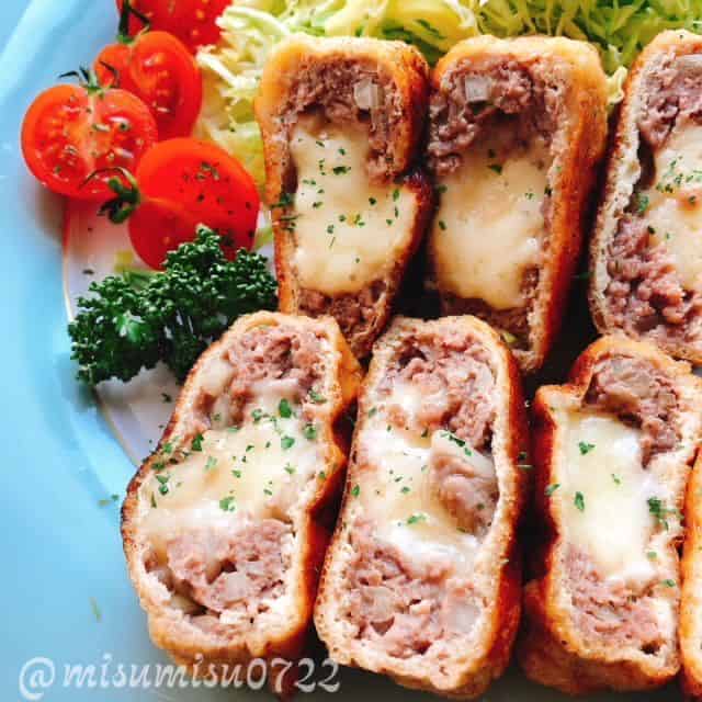 チーズイン油揚げメンチカツ