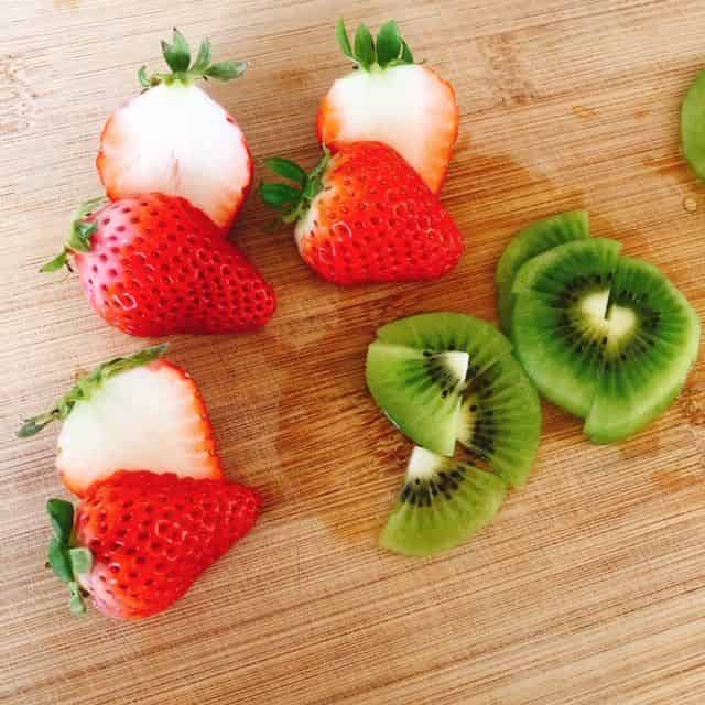 いちごとキウイ