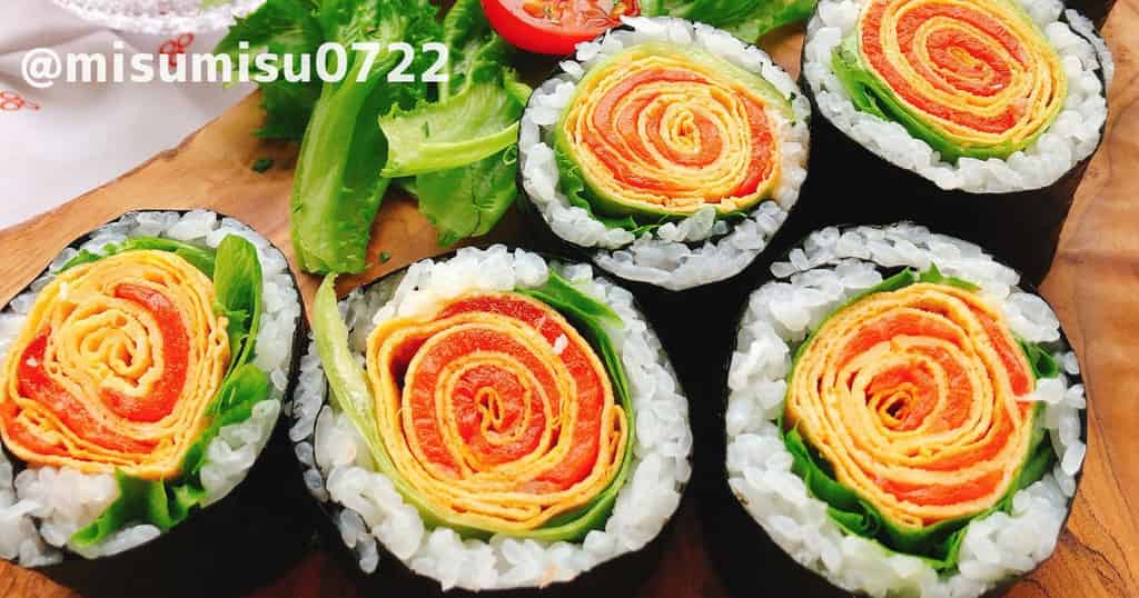 お花の巻き寿司