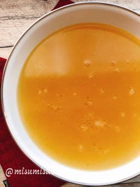 ガラスープ出来上がり