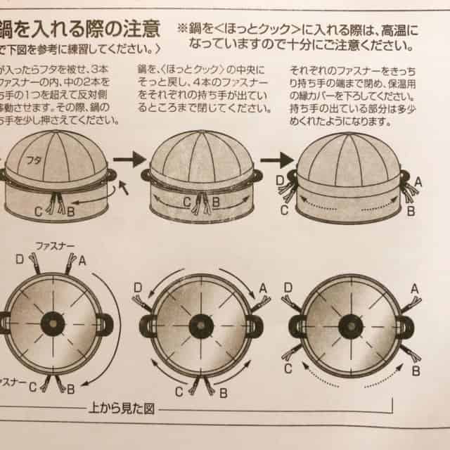 保温カバーの説明書