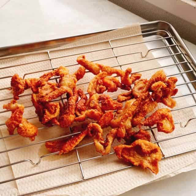 こんがり焼けたら取り出します
