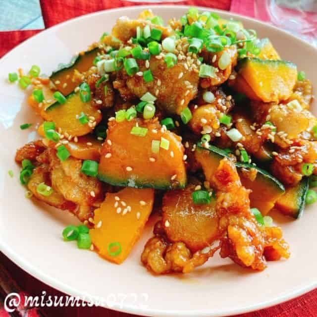 豚肉と南瓜