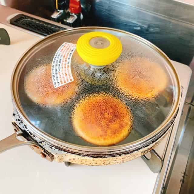 裏返して裏も焼く