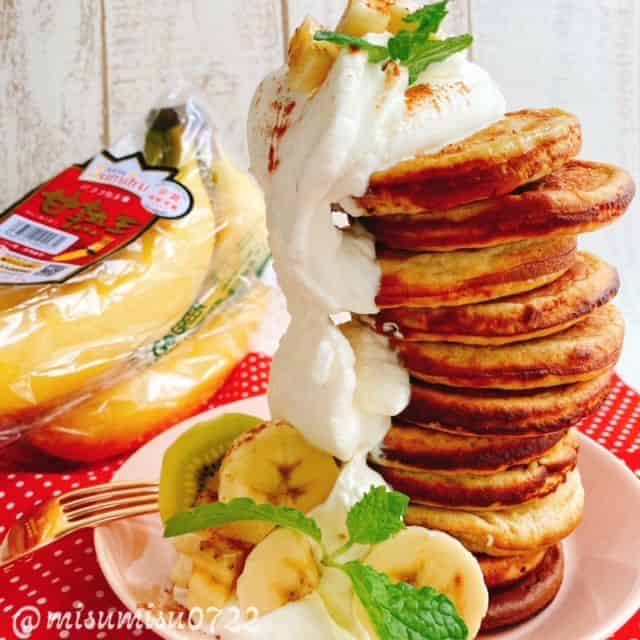 バナナプロテインパンケーキ