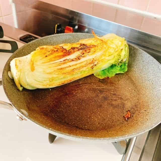 こんがり焼けた白菜