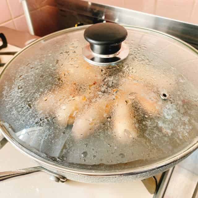 蓋をします