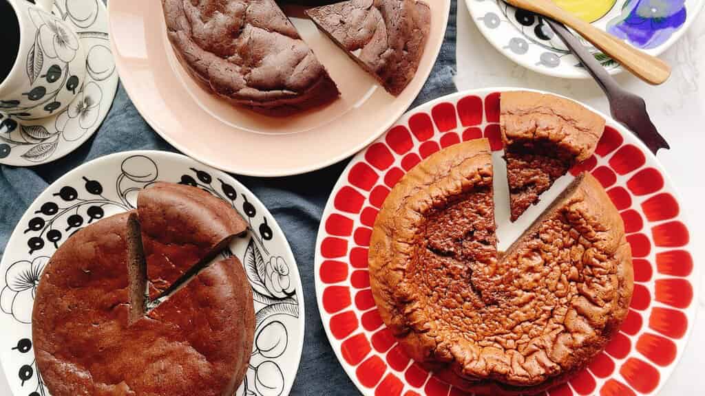 ガトーショコラ3種作り比べ