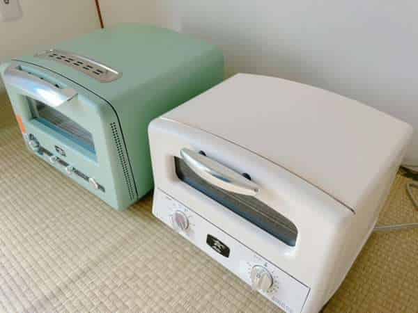 新旧トースターの大きさ比較