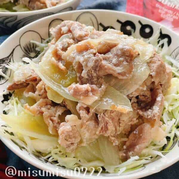 ホットクックで塩麹豚丼