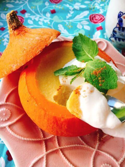 赤皮栗かぼちゃのココナッツミルクプリン