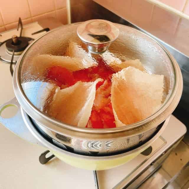 蒸します