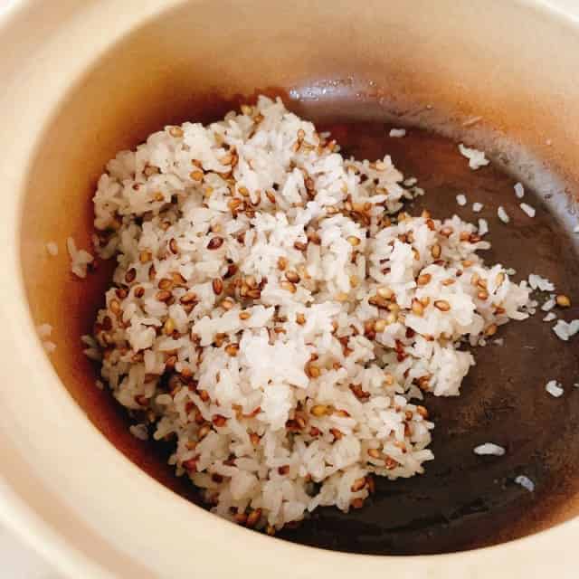 土鍋で炭酸水ご飯