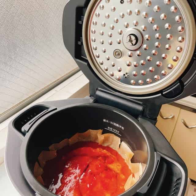 ホットクックに入れます