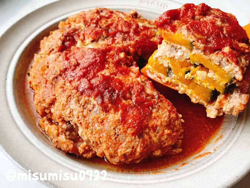 かぼちゃのミルフィーユハンバーグ